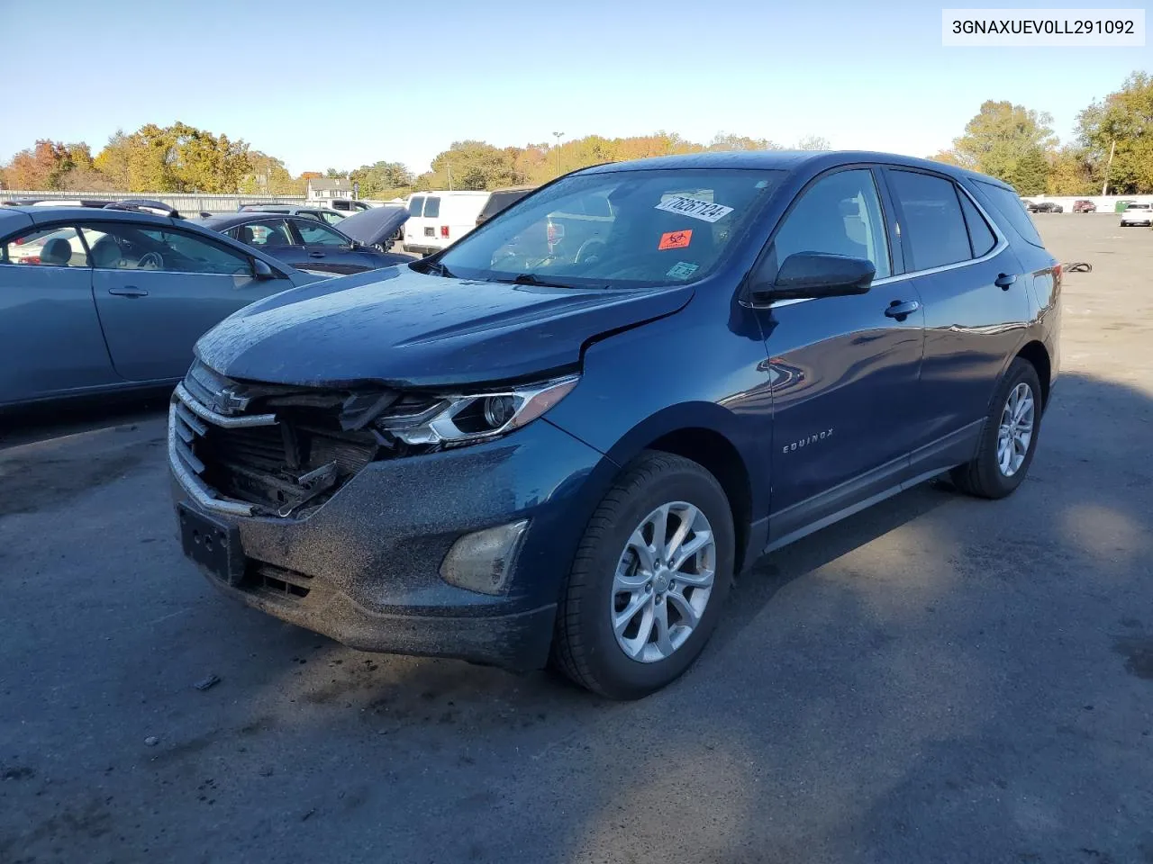 2020 Chevrolet Equinox Lt VIN: 3GNAXUEV0LL291092 Lot: 76267124