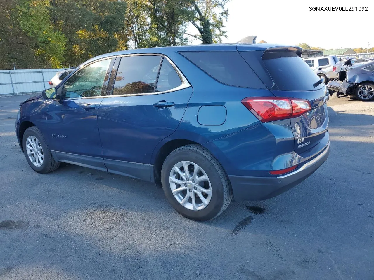 2020 Chevrolet Equinox Lt VIN: 3GNAXUEV0LL291092 Lot: 76267124