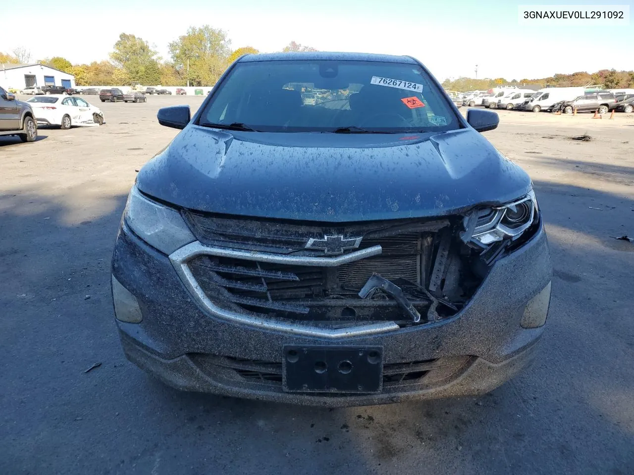 2020 Chevrolet Equinox Lt VIN: 3GNAXUEV0LL291092 Lot: 76267124