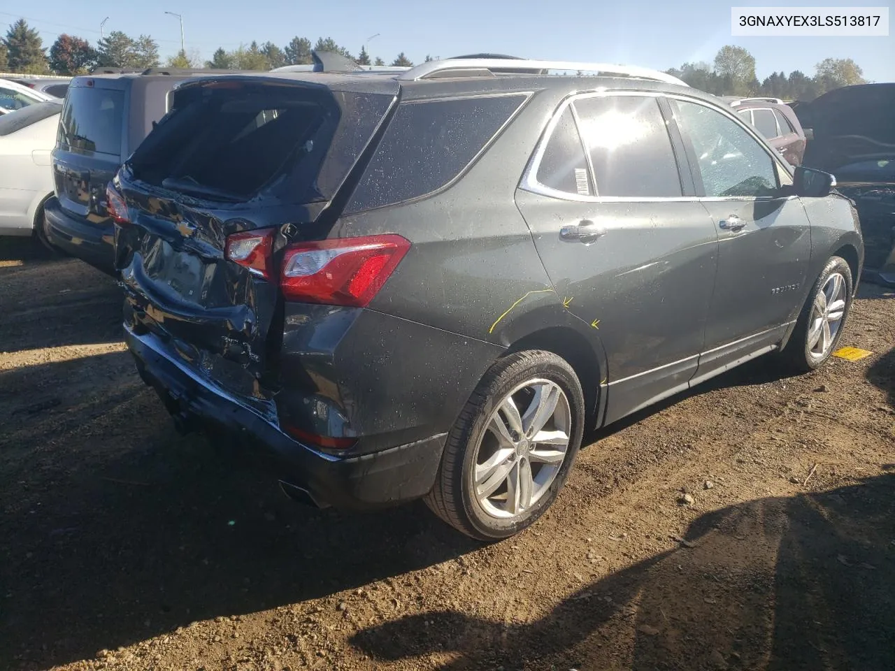 2020 Chevrolet Equinox Premier VIN: 3GNAXYEX3LS513817 Lot: 76275294