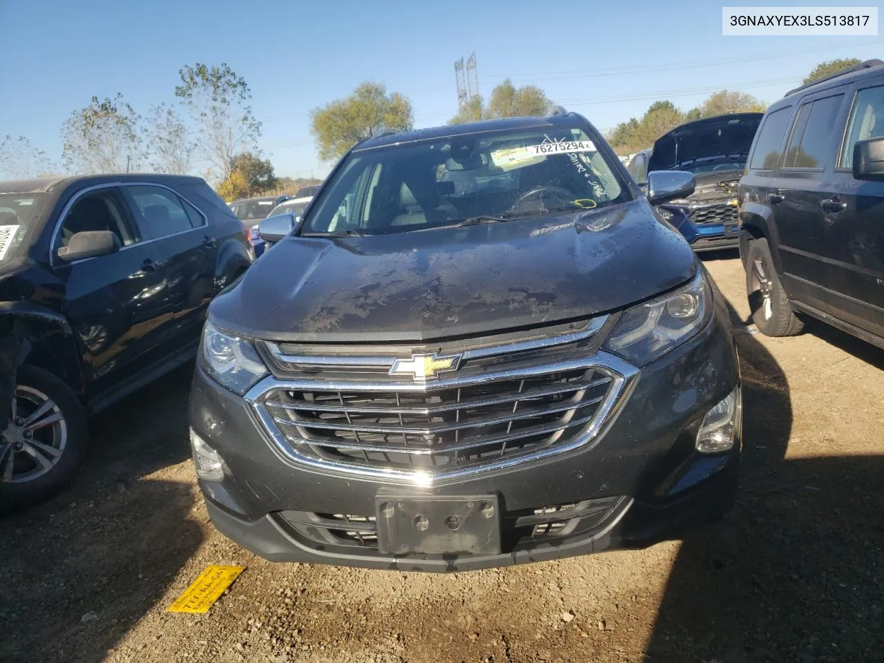 2020 Chevrolet Equinox Premier VIN: 3GNAXYEX3LS513817 Lot: 76275294