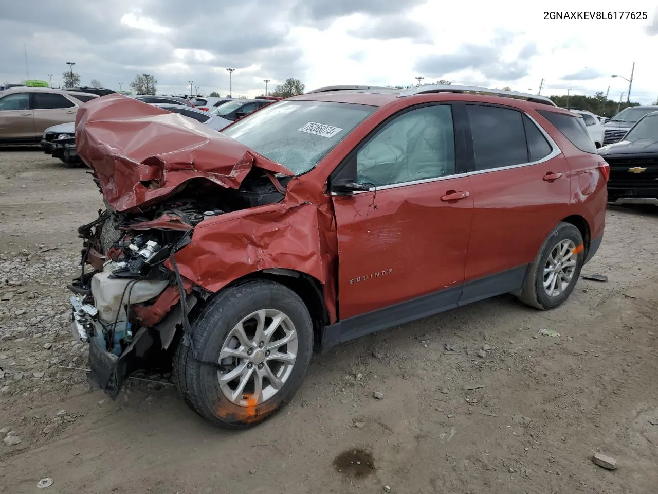 2020 Chevrolet Equinox Lt VIN: 2GNAXKEV8L6177625 Lot: 76286074