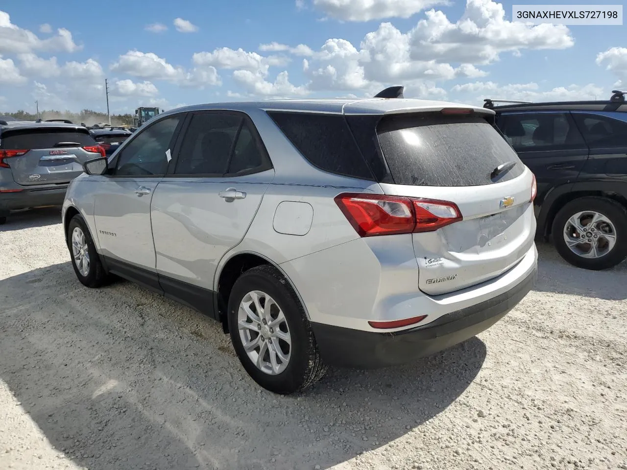 2020 Chevrolet Equinox Ls VIN: 3GNAXHEVXLS727198 Lot: 76298234