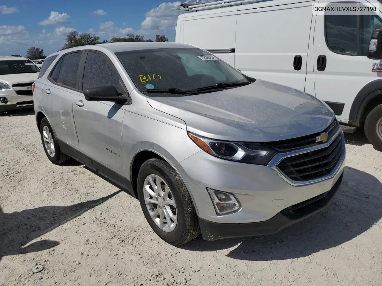 2020 Chevrolet Equinox Ls VIN: 3GNAXHEVXLS727198 Lot: 76298234