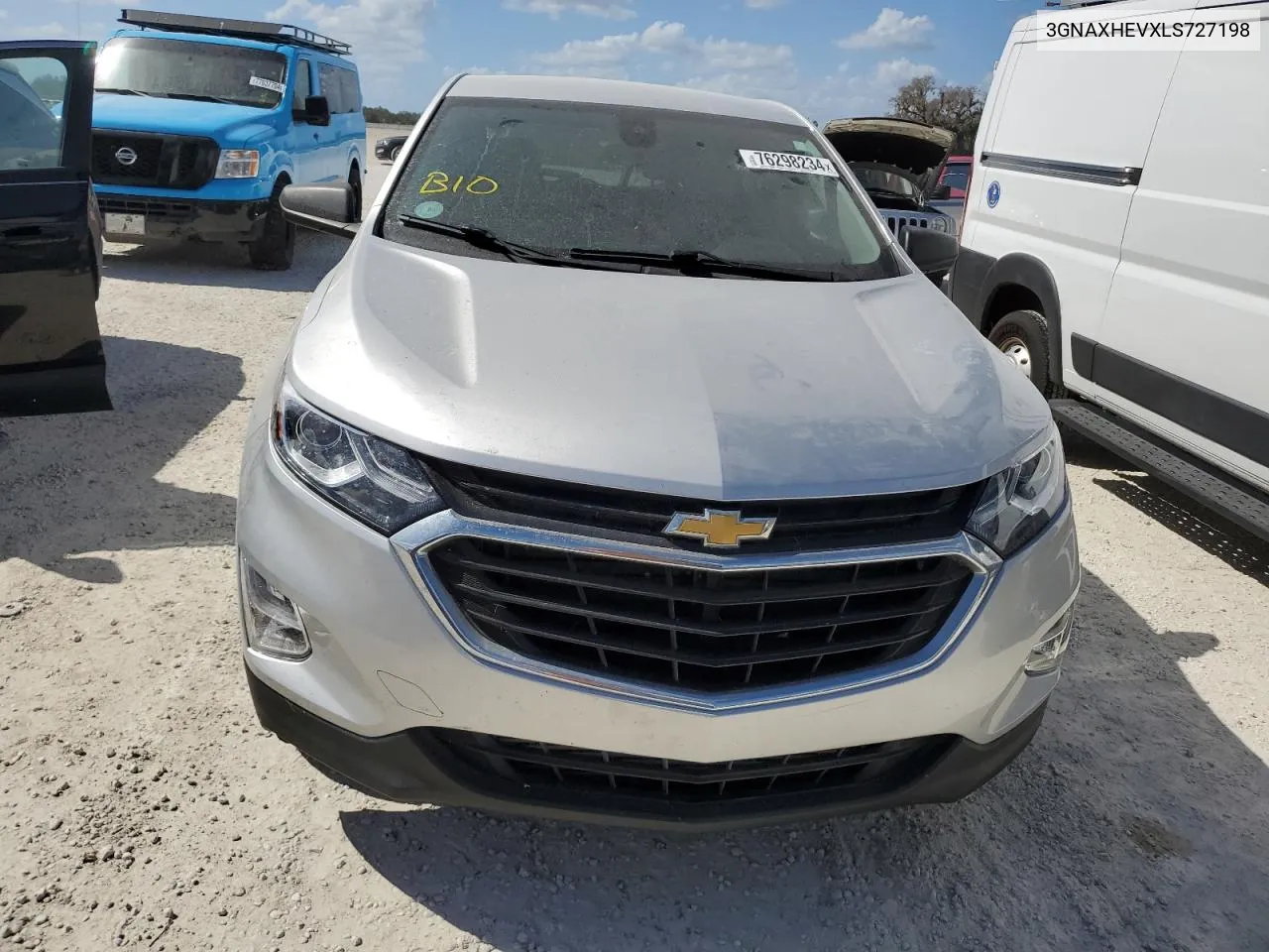 2020 Chevrolet Equinox Ls VIN: 3GNAXHEVXLS727198 Lot: 76298234