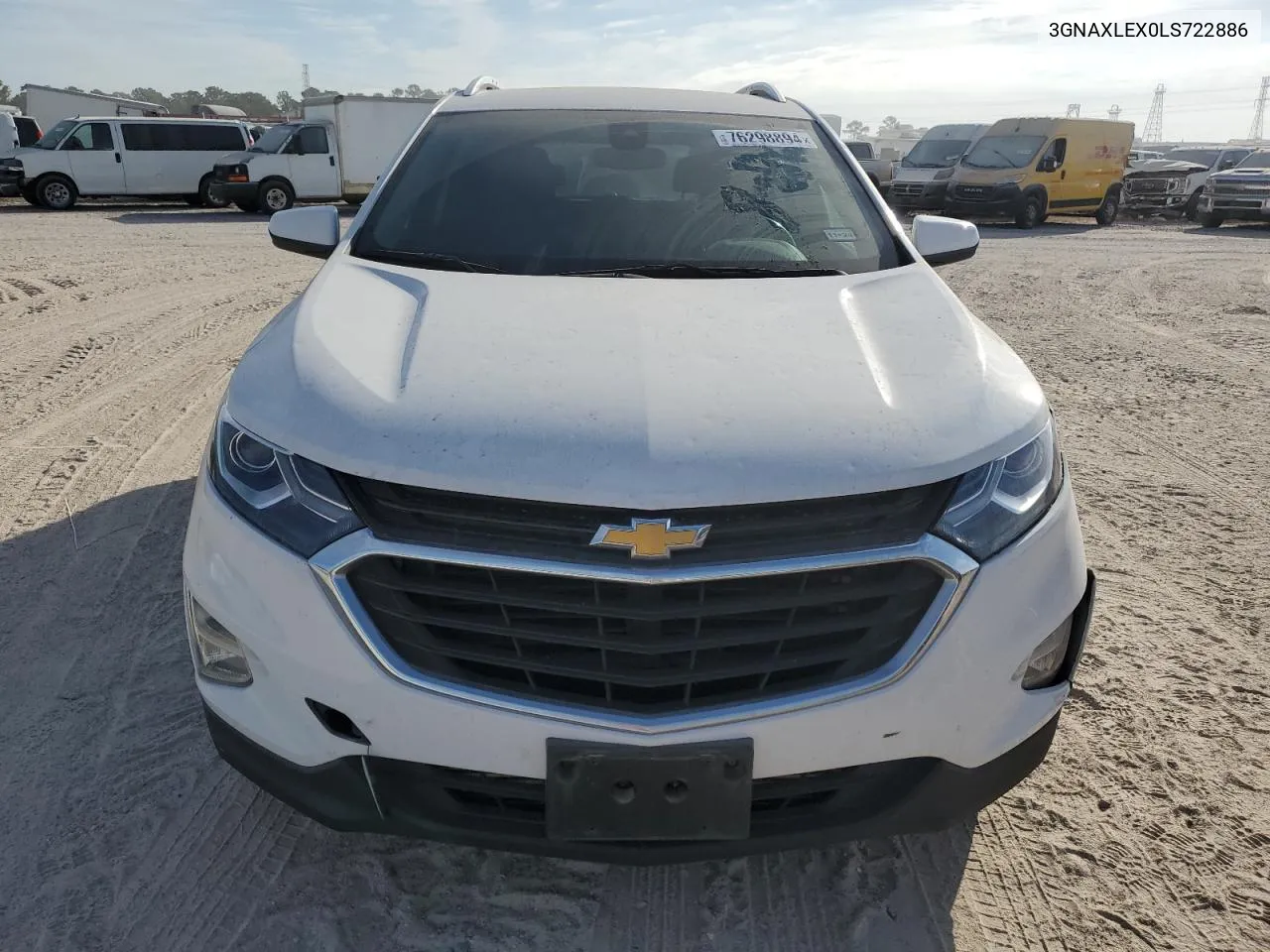 2020 Chevrolet Equinox Lt VIN: 3GNAXLEX0LS722886 Lot: 76298894