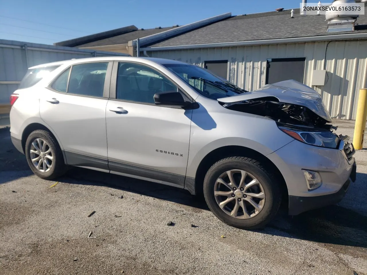 2020 Chevrolet Equinox Ls VIN: 2GNAXSEV0L6163573 Lot: 76323484