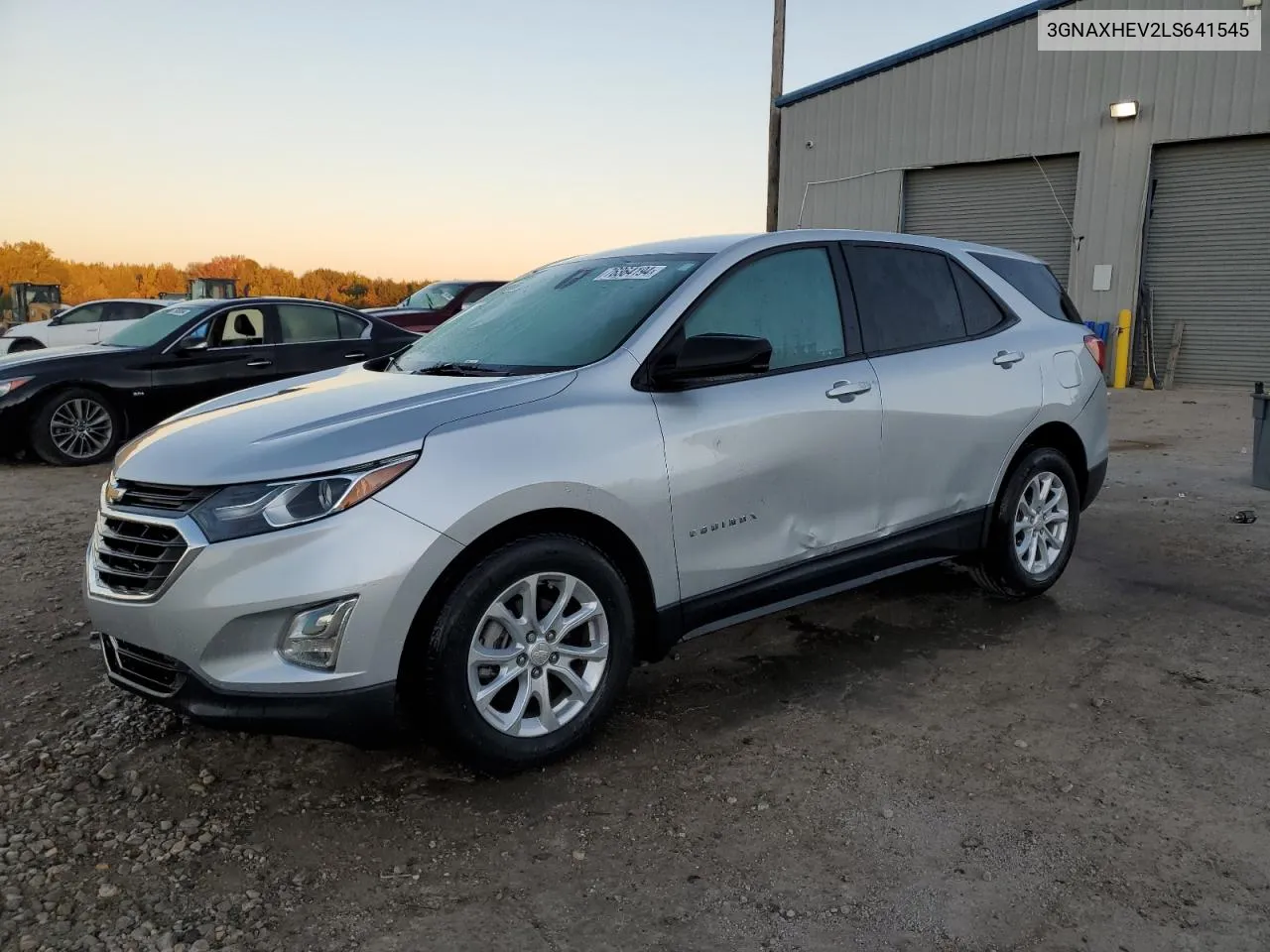 2020 Chevrolet Equinox Ls VIN: 3GNAXHEV2LS641545 Lot: 76364194