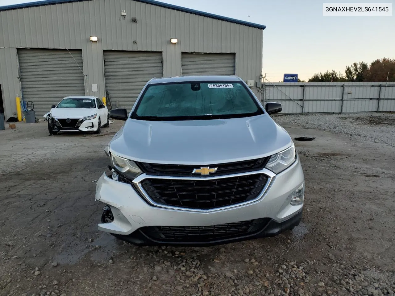 2020 Chevrolet Equinox Ls VIN: 3GNAXHEV2LS641545 Lot: 76364194