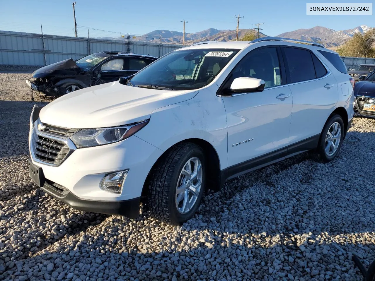 2020 Chevrolet Equinox Lt VIN: 3GNAXVEX9LS727242 Lot: 76367364