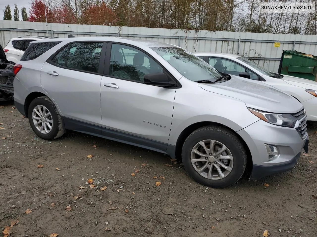 2020 Chevrolet Equinox Ls VIN: 3GNAXHEV7LS584601 Lot: 76375784