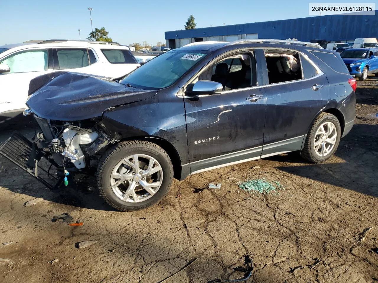 2020 Chevrolet Equinox Premier VIN: 2GNAXNEV2L6128115 Lot: 76395404