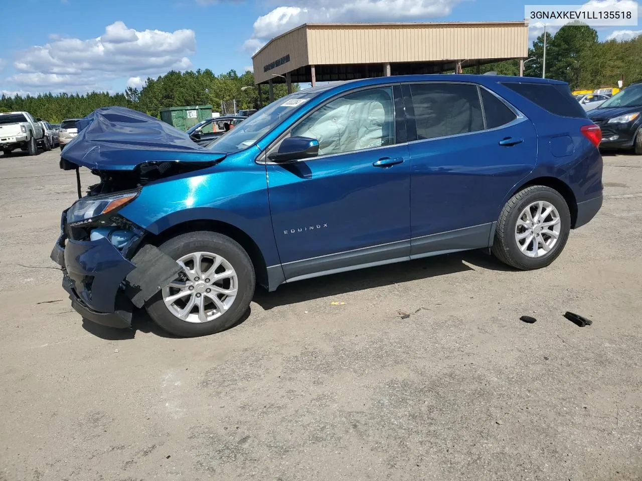 2020 Chevrolet Equinox Lt VIN: 3GNAXKEV1LL135518 Lot: 76533364