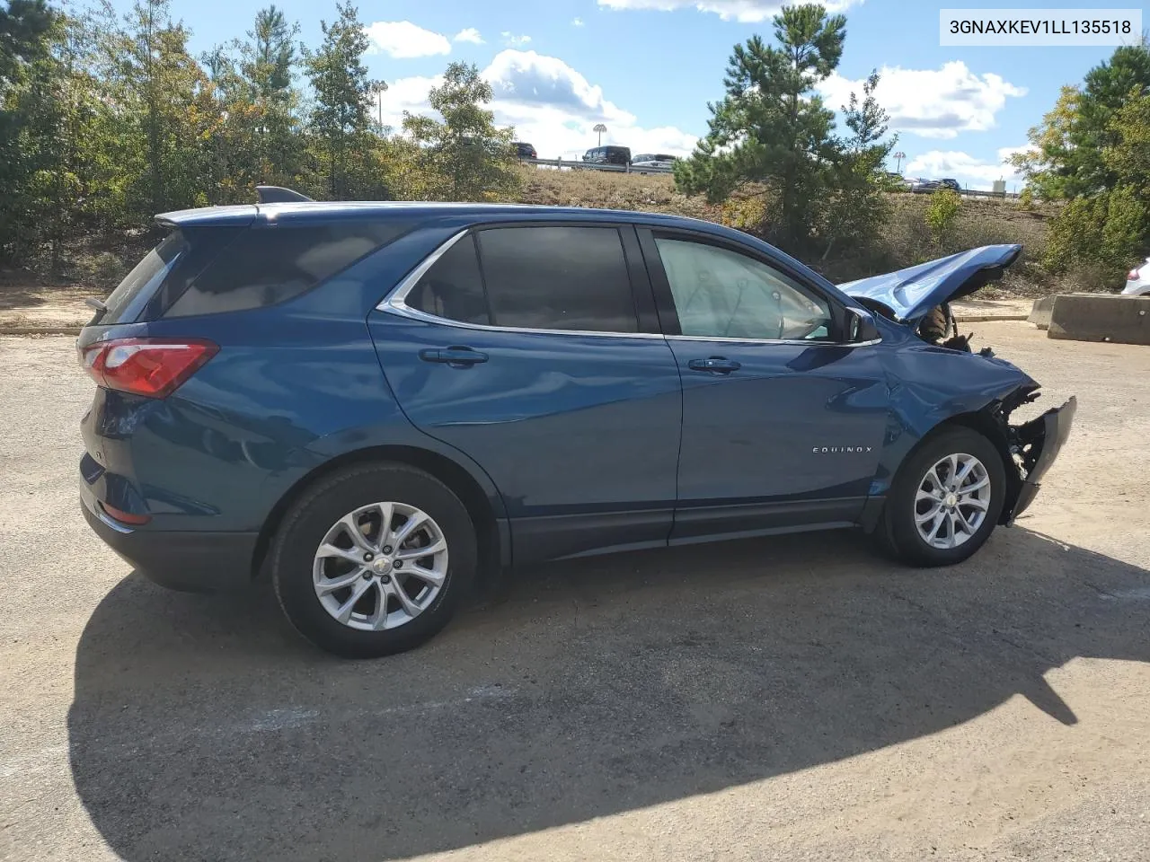 2020 Chevrolet Equinox Lt VIN: 3GNAXKEV1LL135518 Lot: 76533364