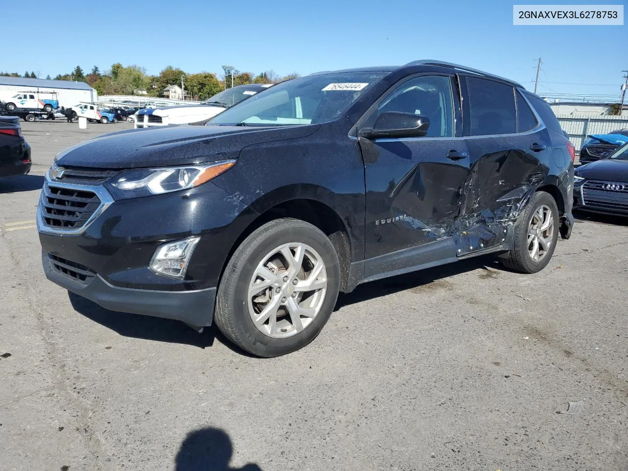 2020 Chevrolet Equinox Lt VIN: 2GNAXVEX3L6278753 Lot: 76546444