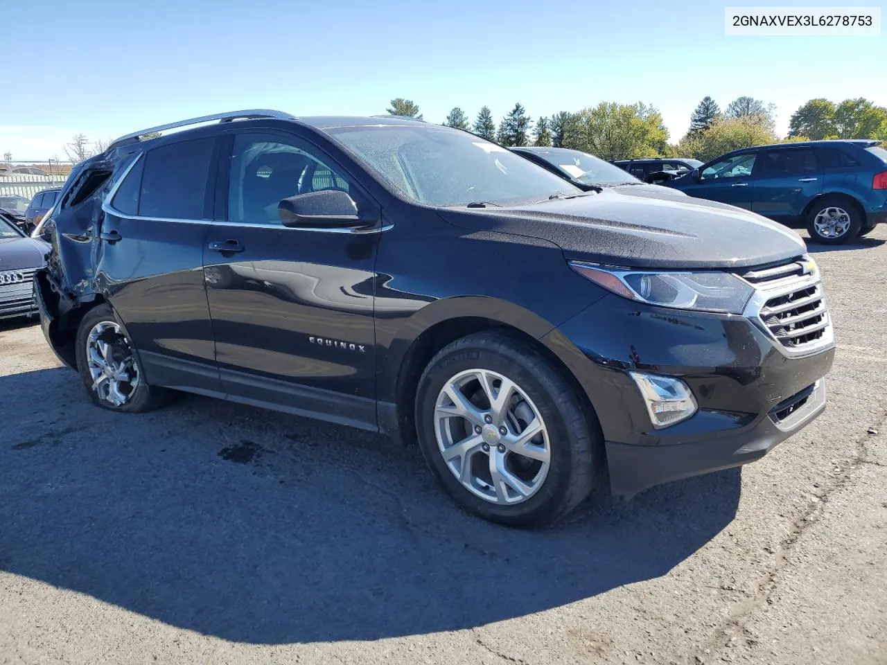 2020 Chevrolet Equinox Lt VIN: 2GNAXVEX3L6278753 Lot: 76546444