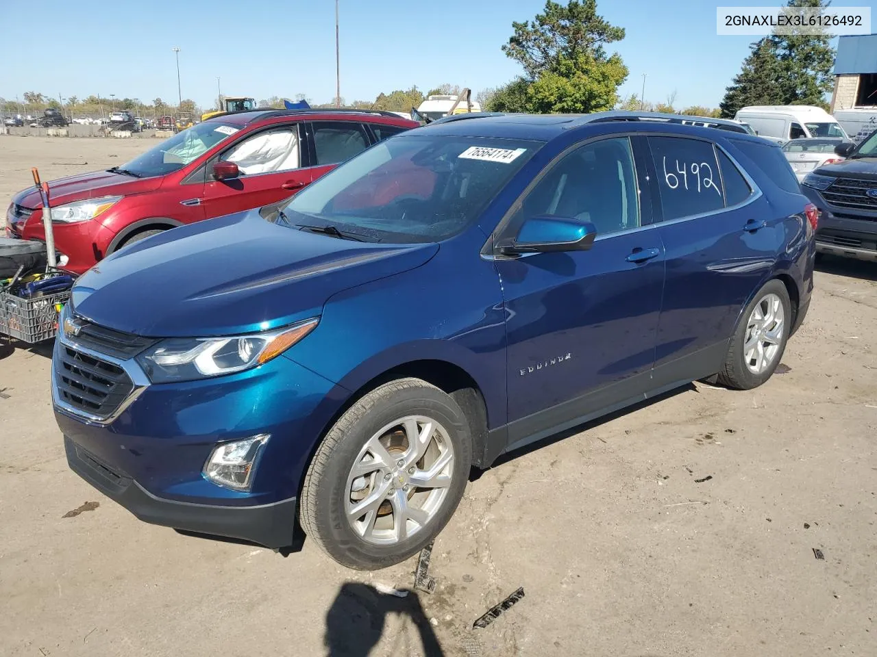 2020 Chevrolet Equinox Lt VIN: 2GNAXLEX3L6126492 Lot: 76564174