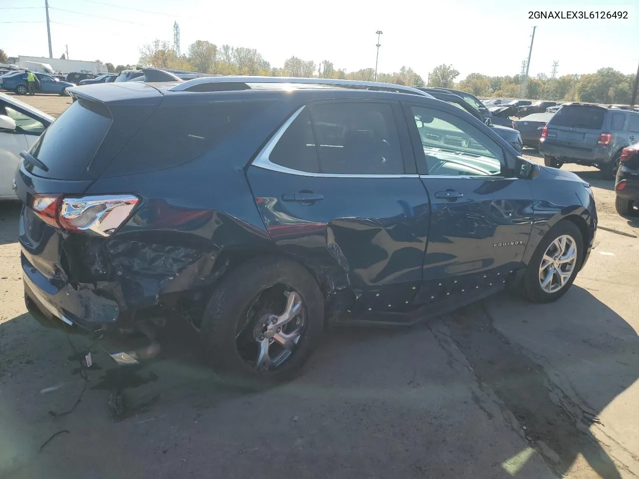 2020 Chevrolet Equinox Lt VIN: 2GNAXLEX3L6126492 Lot: 76564174