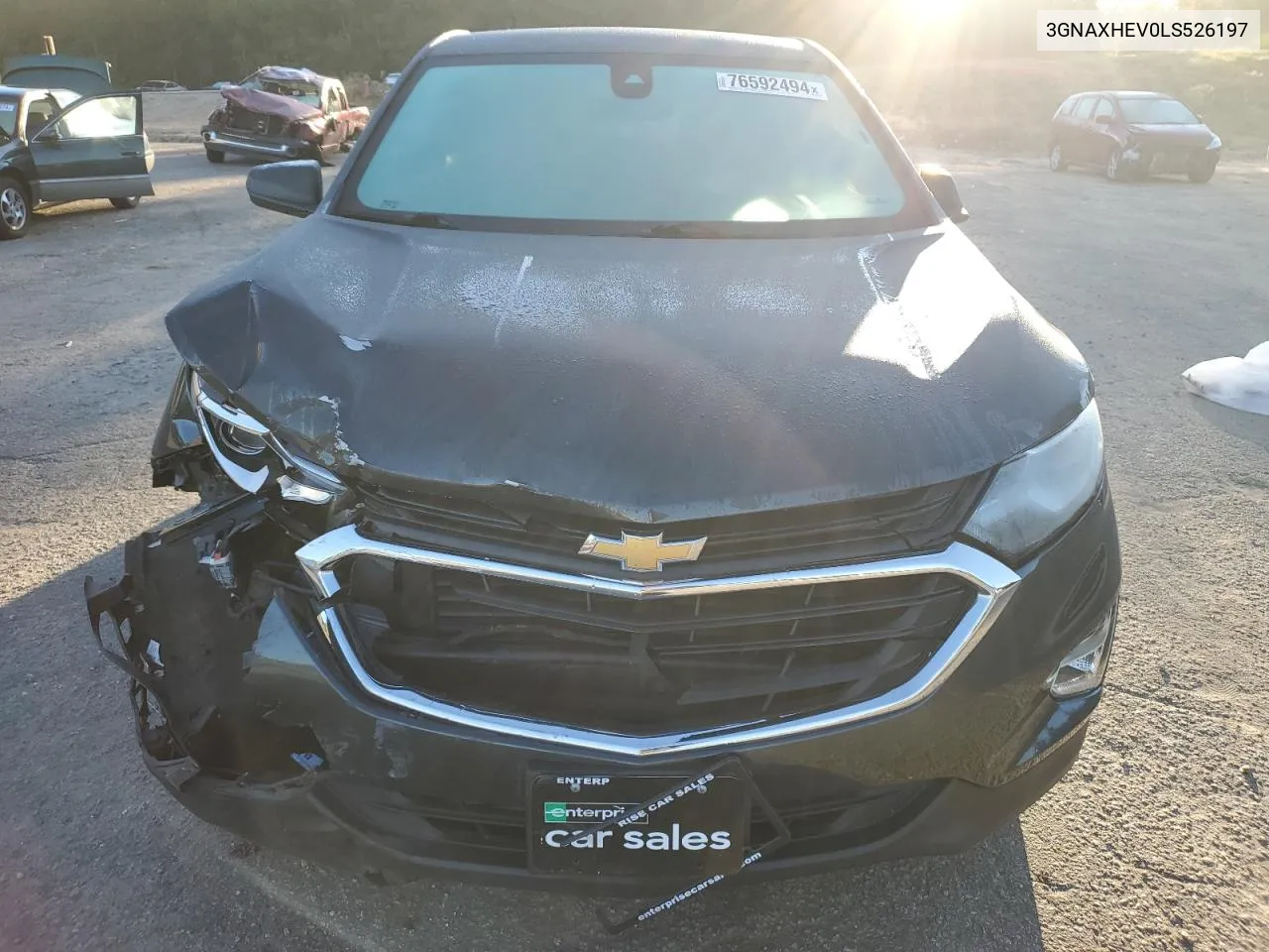 2020 Chevrolet Equinox Ls VIN: 3GNAXHEV0LS526197 Lot: 76592494