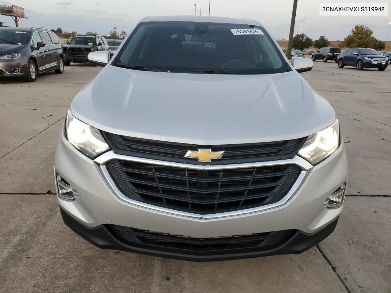 2020 Chevrolet Equinox Lt VIN: 3GNAXKEVXLS519948 Lot: 76594934