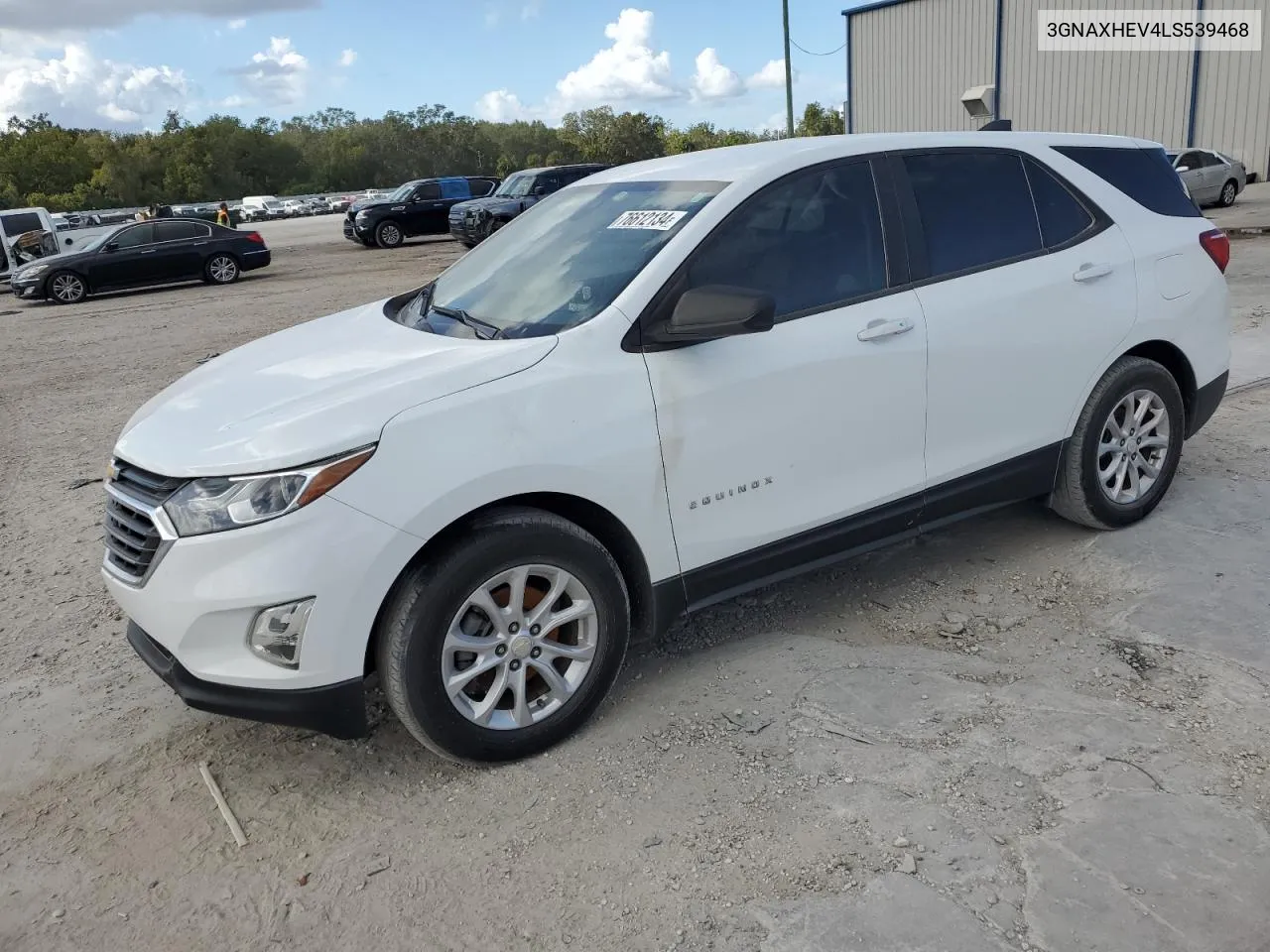 2020 Chevrolet Equinox Ls VIN: 3GNAXHEV4LS539468 Lot: 76612134