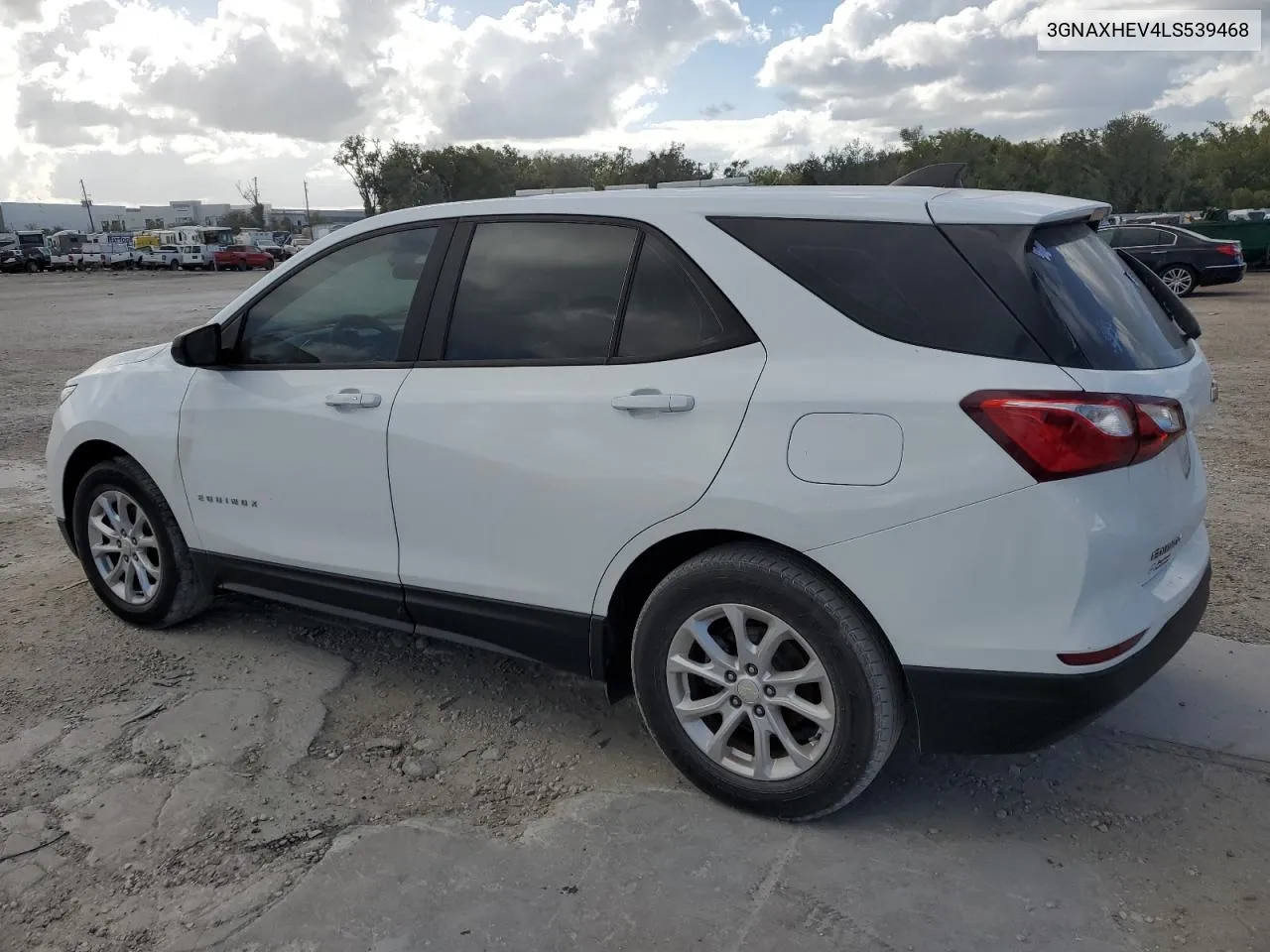 2020 Chevrolet Equinox Ls VIN: 3GNAXHEV4LS539468 Lot: 76612134