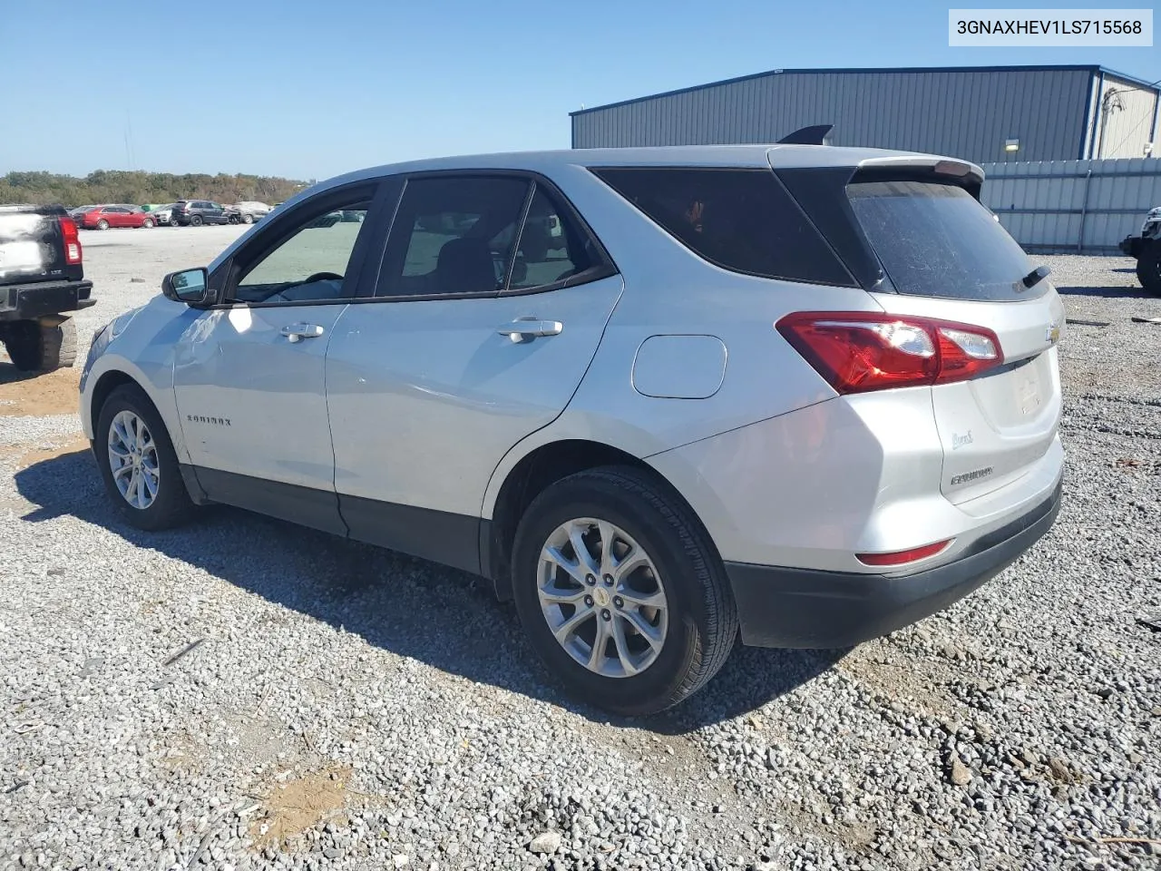 2020 Chevrolet Equinox Ls VIN: 3GNAXHEV1LS715568 Lot: 76614474