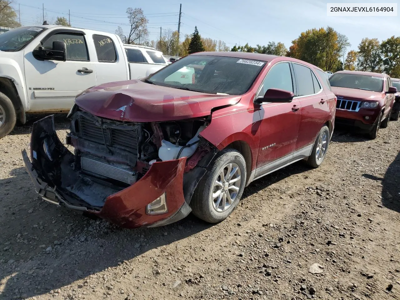 2020 Chevrolet Equinox Lt VIN: 2GNAXJEVXL6164904 Lot: 76628234