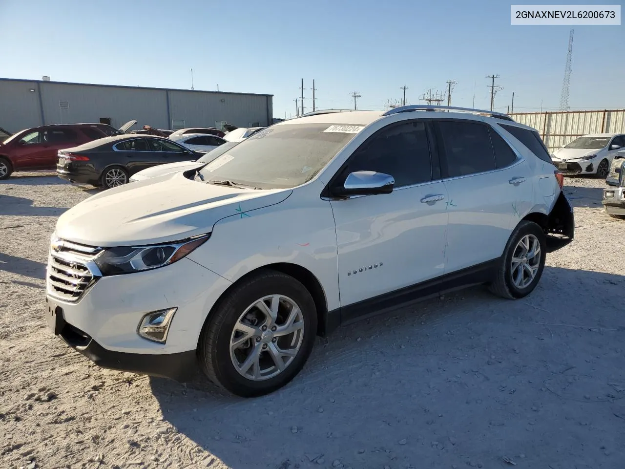 2020 Chevrolet Equinox Premier VIN: 2GNAXNEV2L6200673 Lot: 76730224