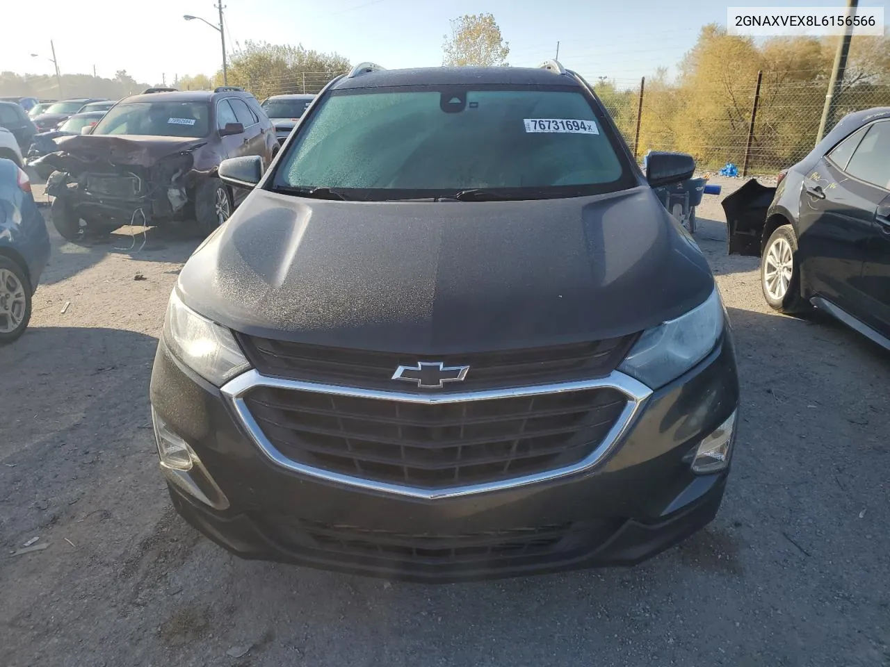 2020 Chevrolet Equinox Lt VIN: 2GNAXVEX8L6156566 Lot: 76731694