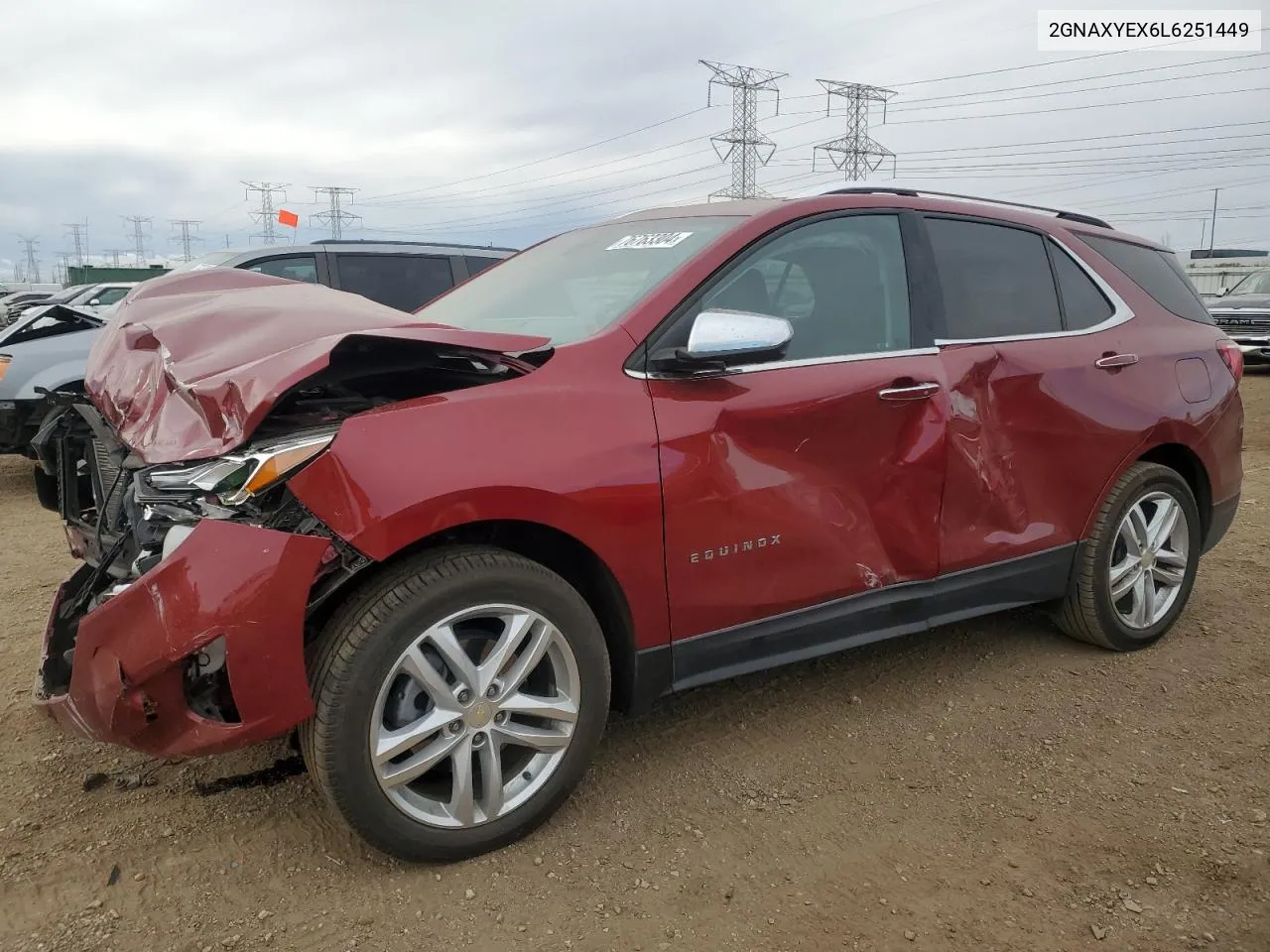 2020 Chevrolet Equinox Premier VIN: 2GNAXYEX6L6251449 Lot: 76763304