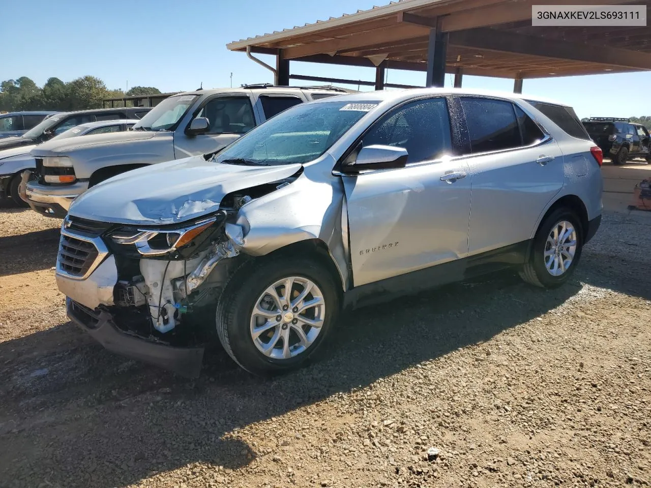 2020 Chevrolet Equinox Lt VIN: 3GNAXKEV2LS693111 Lot: 76808804