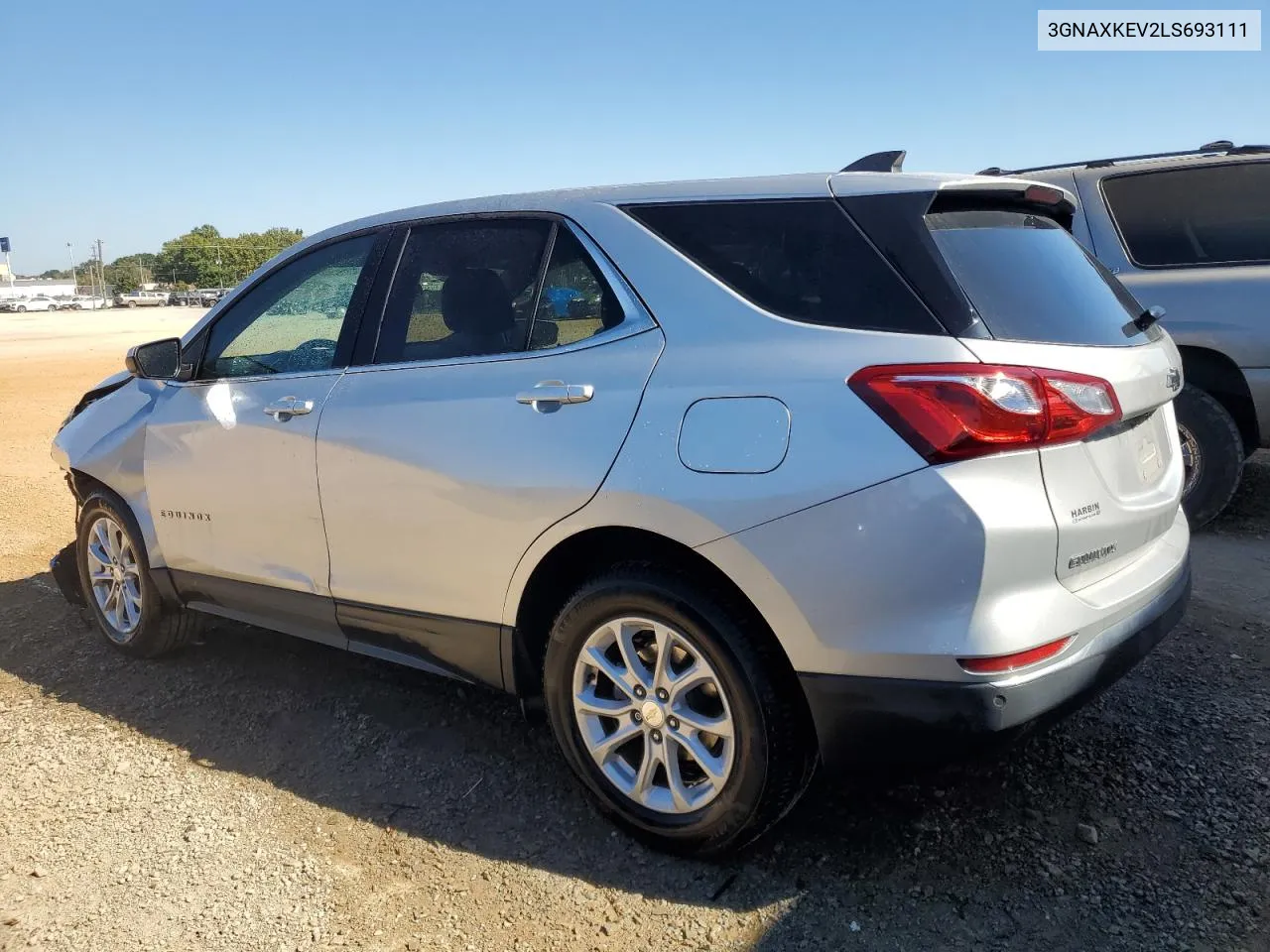 2020 Chevrolet Equinox Lt VIN: 3GNAXKEV2LS693111 Lot: 76808804