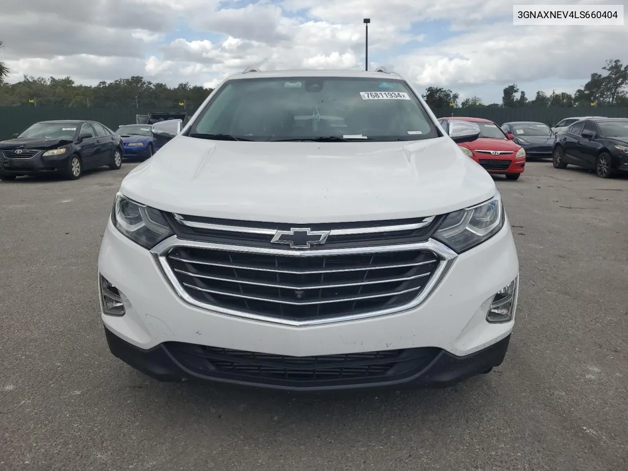 2020 Chevrolet Equinox Premier VIN: 3GNAXNEV4LS660404 Lot: 76811934