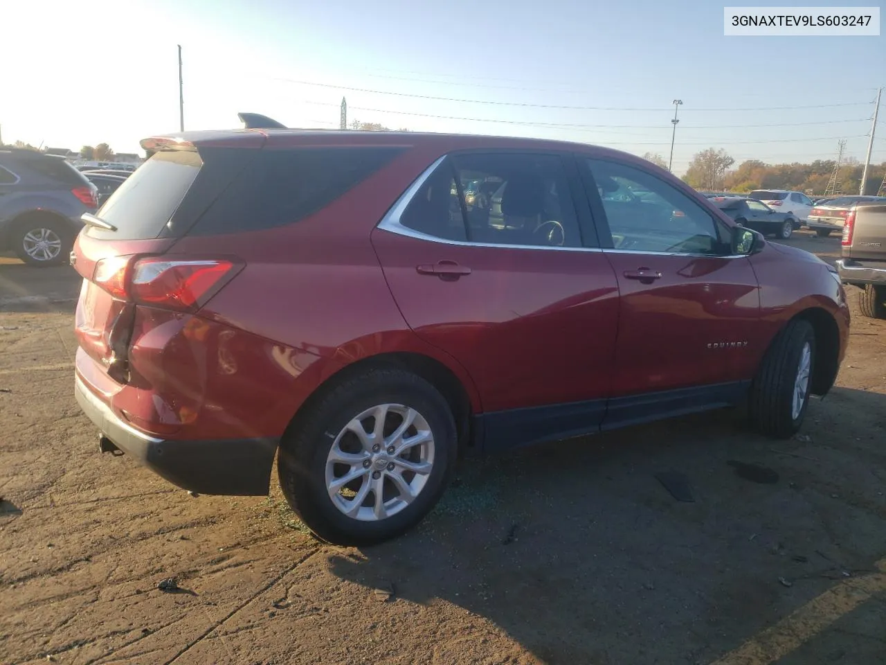 2020 Chevrolet Equinox Lt VIN: 3GNAXTEV9LS603247 Lot: 76818594