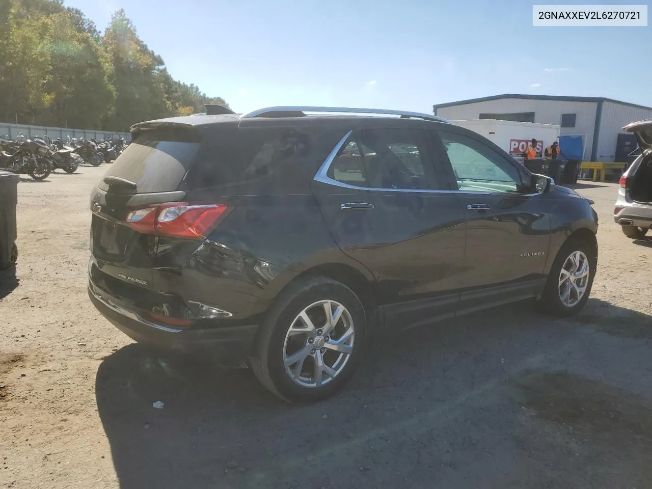 2020 Chevrolet Equinox Premier VIN: 2GNAXXEV2L6270721 Lot: 76841354