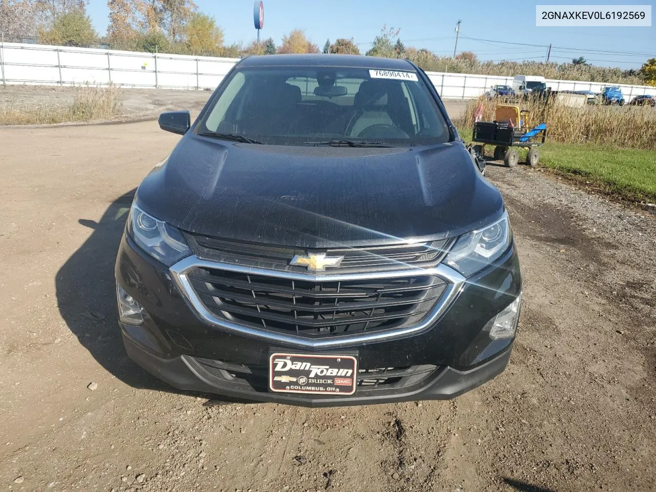 2020 Chevrolet Equinox Lt VIN: 2GNAXKEV0L6192569 Lot: 76890414