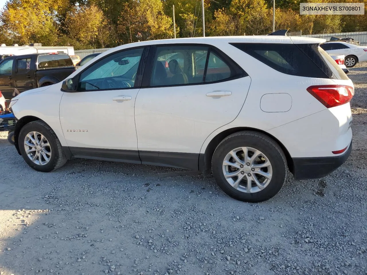 2020 Chevrolet Equinox Ls VIN: 3GNAXHEV5LS700801 Lot: 76920434