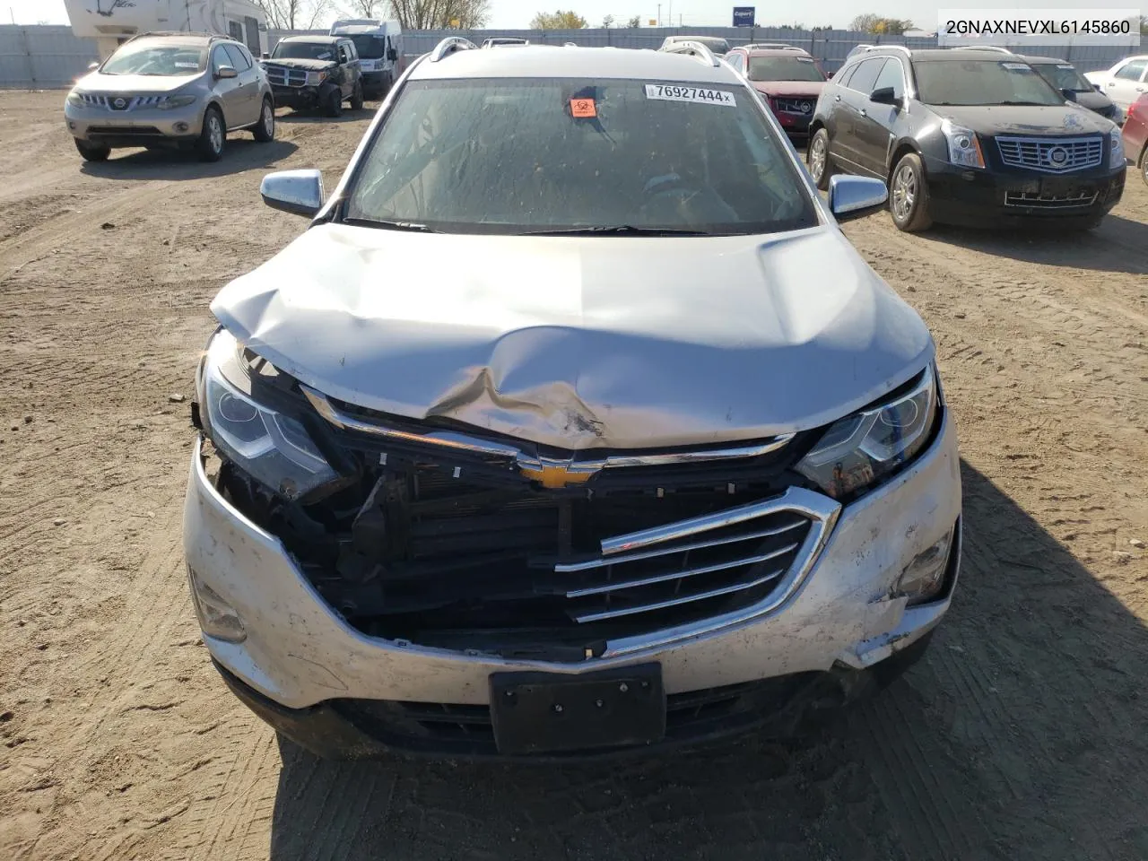 2020 Chevrolet Equinox Premier VIN: 2GNAXNEVXL6145860 Lot: 76927444