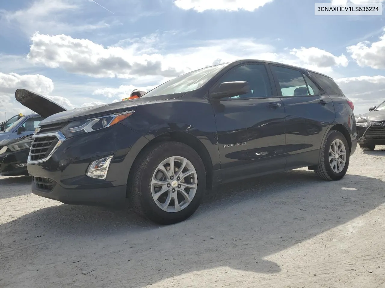 2020 Chevrolet Equinox Ls VIN: 3GNAXHEV1LS636224 Lot: 76959064