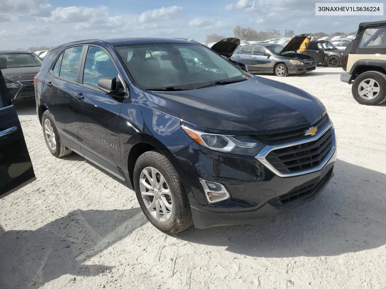 2020 Chevrolet Equinox Ls VIN: 3GNAXHEV1LS636224 Lot: 76959064