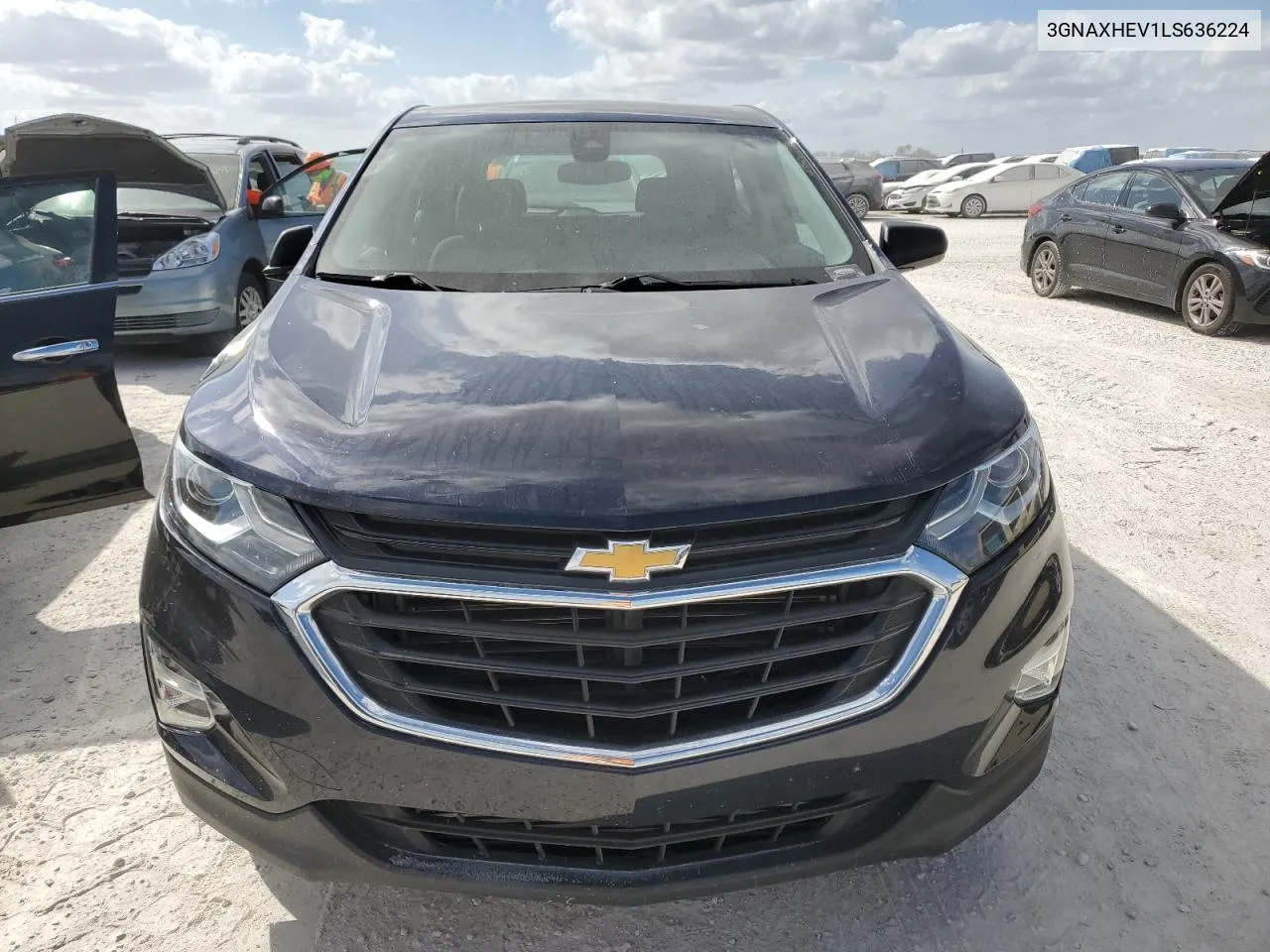 2020 Chevrolet Equinox Ls VIN: 3GNAXHEV1LS636224 Lot: 76959064