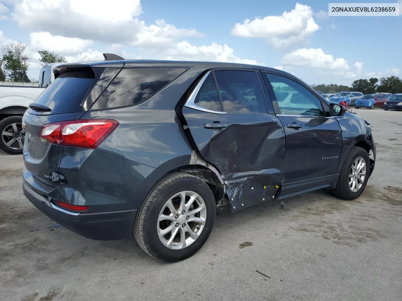 2020 Chevrolet Equinox Lt VIN: 2GNAXUEV8L6238659 Lot: 77017964