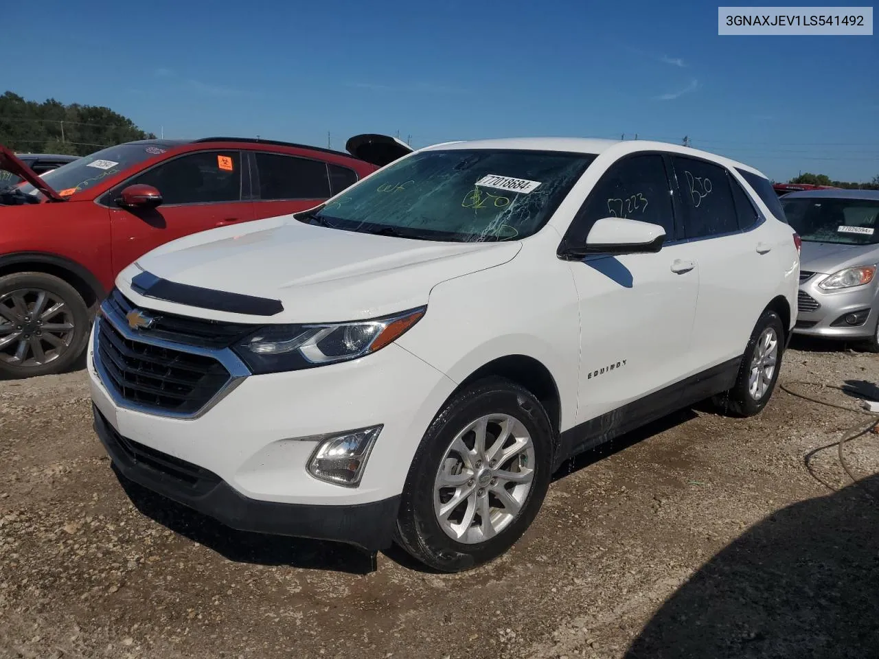 2020 Chevrolet Equinox Lt VIN: 3GNAXJEV1LS541492 Lot: 77018684