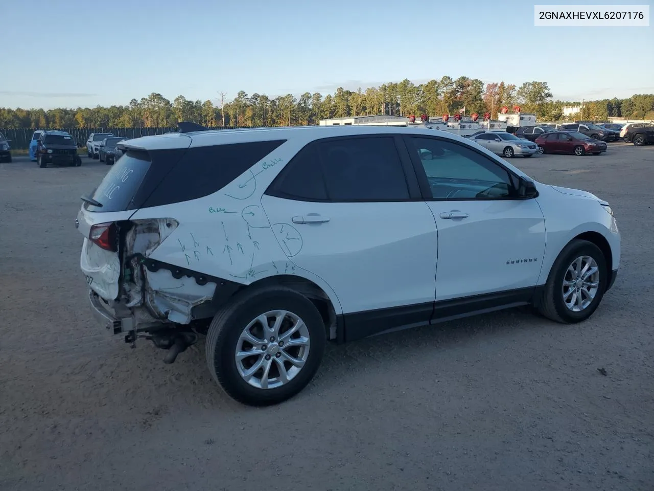 2020 Chevrolet Equinox Ls VIN: 2GNAXHEVXL6207176 Lot: 77117234