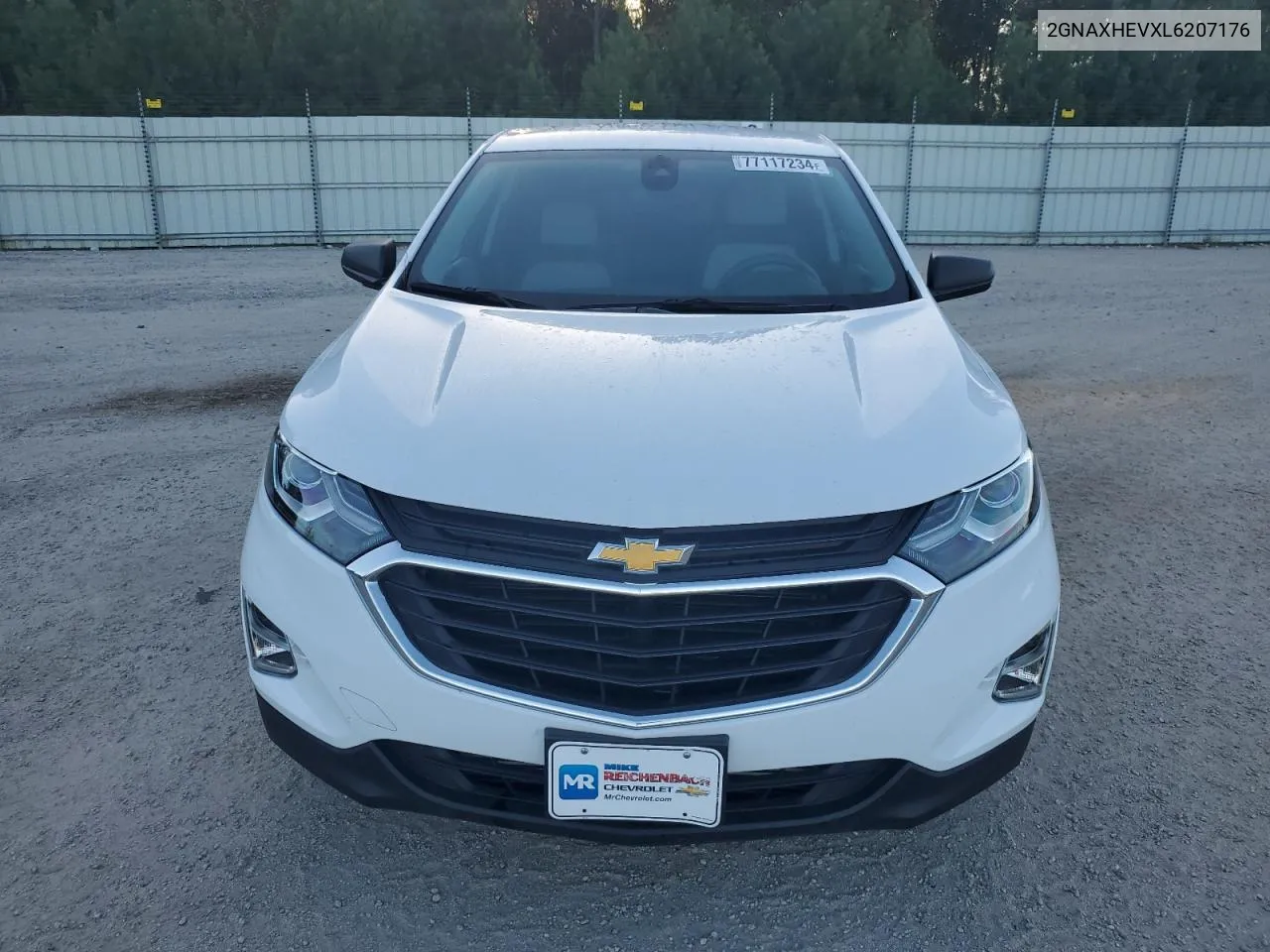 2020 Chevrolet Equinox Ls VIN: 2GNAXHEVXL6207176 Lot: 77117234