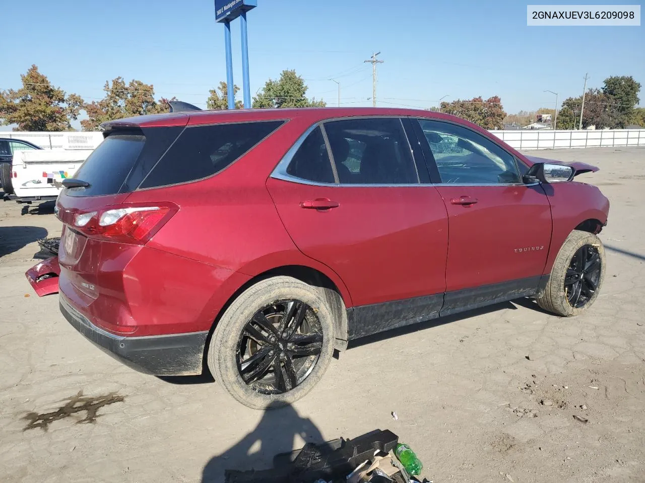 2020 Chevrolet Equinox Lt VIN: 2GNAXUEV3L6209098 Lot: 77148514