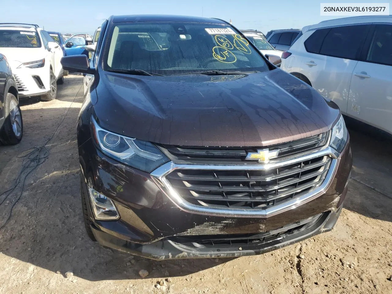 2020 Chevrolet Equinox Lt VIN: 2GNAXKEV3L6193277 Lot: 77181324