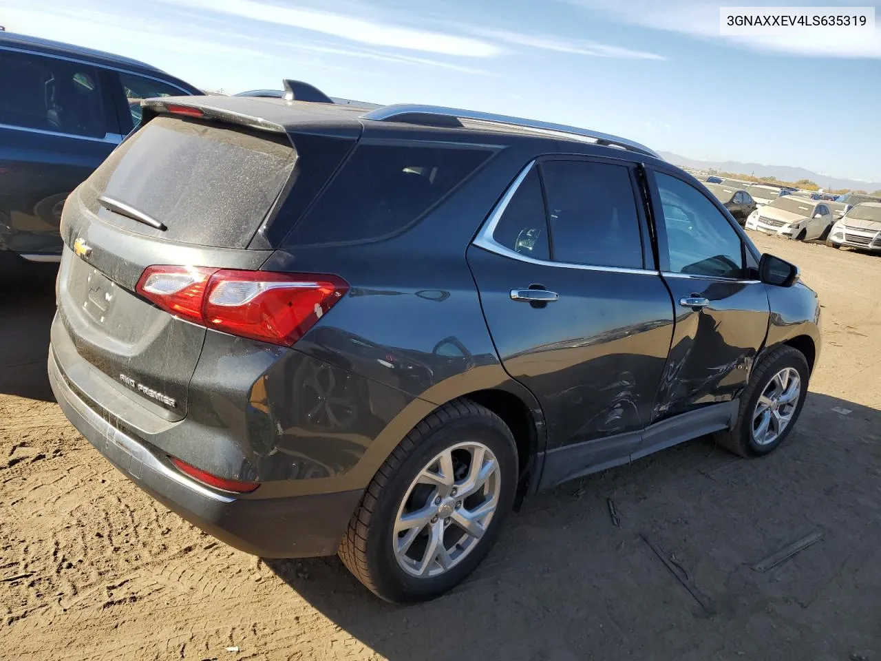 2020 Chevrolet Equinox Premier VIN: 3GNAXXEV4LS635319 Lot: 77232924