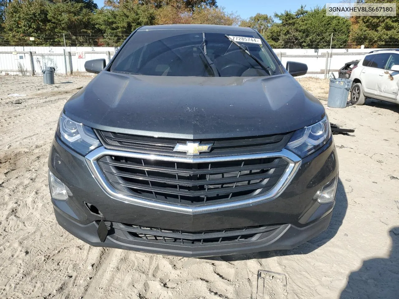 2020 Chevrolet Equinox Ls VIN: 3GNAXHEV8LS667180 Lot: 77285744